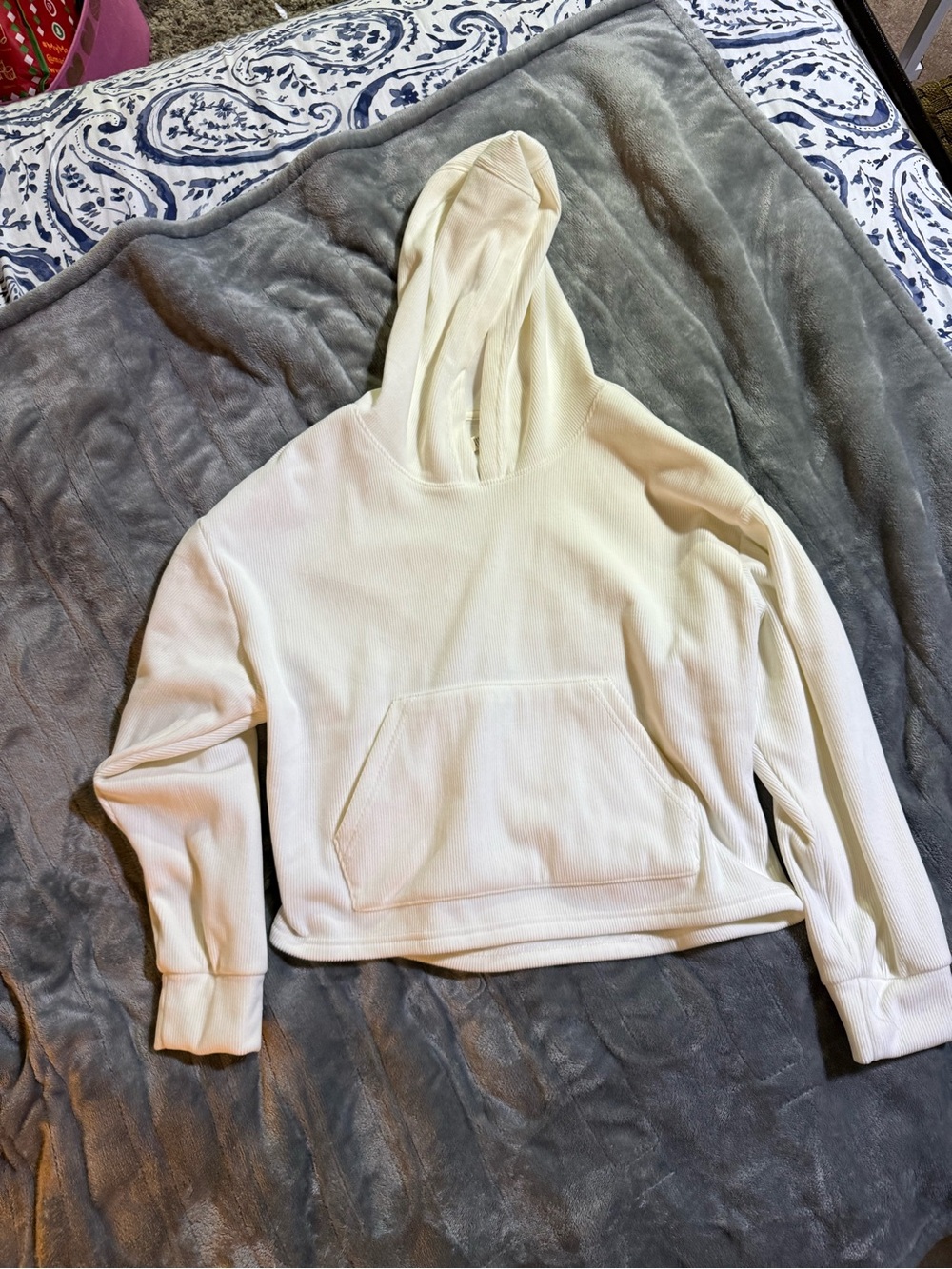 Kyodan Cream Hooded Pullover Sweatshirt